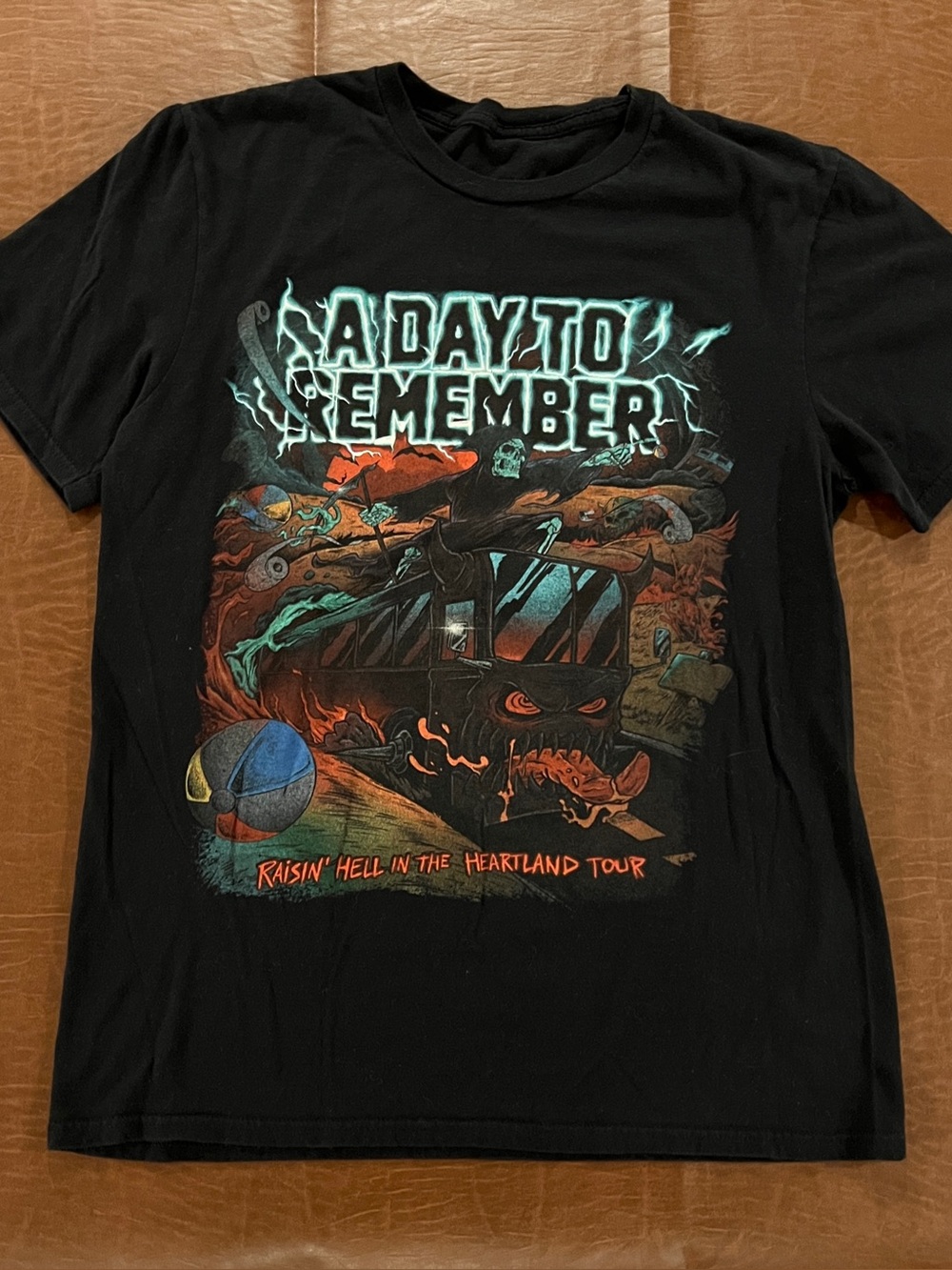 ADTR A Day To Remember Band Tour Shirt - Dual Sided - Size Med (Fit Small)